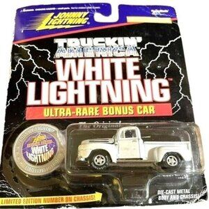 Vintage Die Cast Johnny Lightning Truckin America Gray 1950 Ford F-1 P/up 421-04